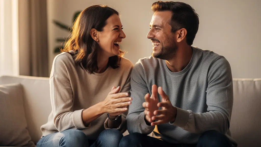 Couple en connexion émotionnelle profonde partageant un moment de complicité intime