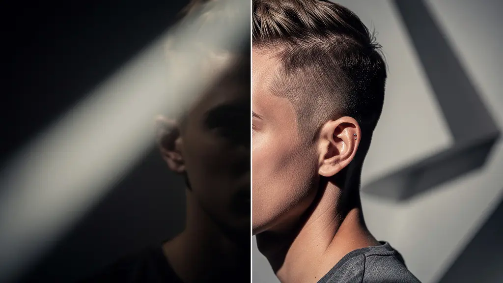 Personne surprise découvrant le nouveau look de son partenaire avec émerveillement